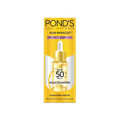 Image of POND'S Sun Miracle SPF 50 PA++ Sunscreen Serum - Protect & Bright, With 1.25% Niacinamide