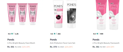 Image of Ponds Beauty Product Minimum 50% Discount