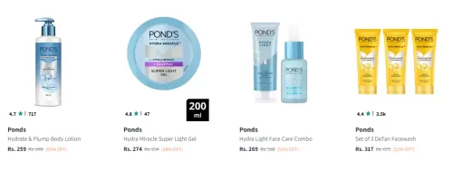 Image of Ponds Beauty Product Starting At @₹259