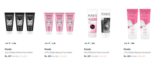 Image of Ponds Beauty products upto 71% Off