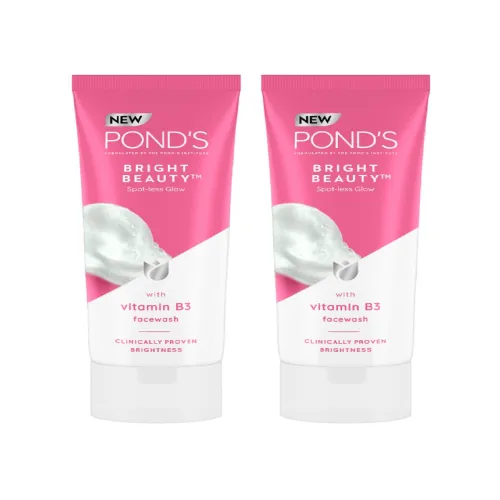 Image of Ponds Set Of 2 Bright Beauty Spot-Less Glow Face Wash 200g Each