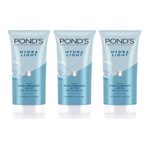Image of Ponds Pack of 3 Hyaluronic Acid Facewash