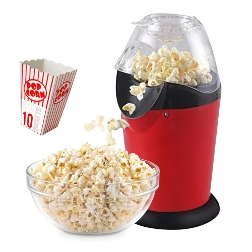 Image of Vrati Creation Electric Popcorn Maker Hot Air Popper Machine 1200W