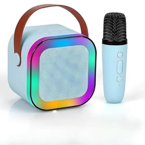 Image of Portable Karaoke Speaker K12 with LED Lights