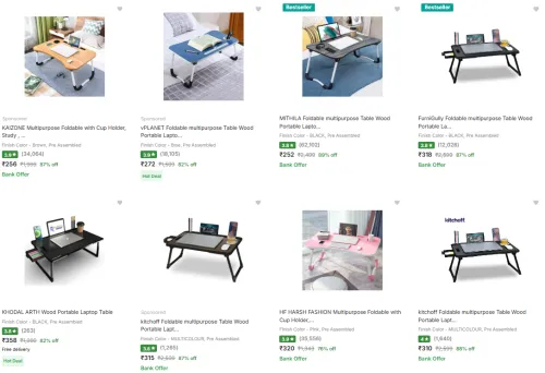 Image of Portable Laptop Tables – Starting at just ₹252.