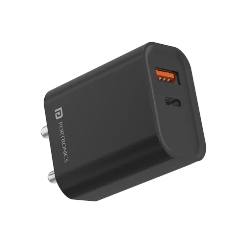 Image of Portronics Adapto 45 22.5 W Mobile Charger Adapter with Dual Port