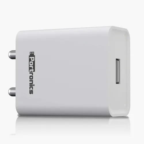 Image of Portronics Adapto 62 POR-1062 USB Wall Adapter with 2.4A Fast Charging Single USB