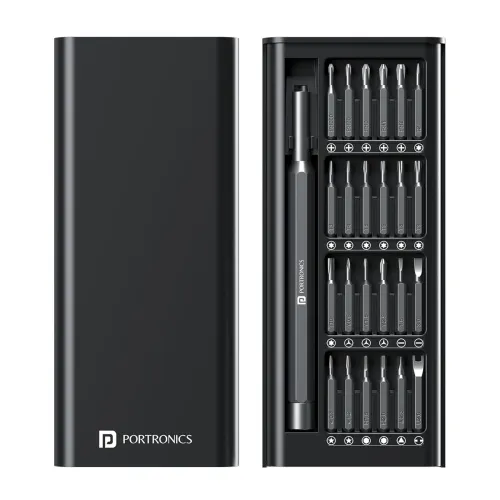 Image of Portronics Bit Box 24-in-1 Screwdriver Kit