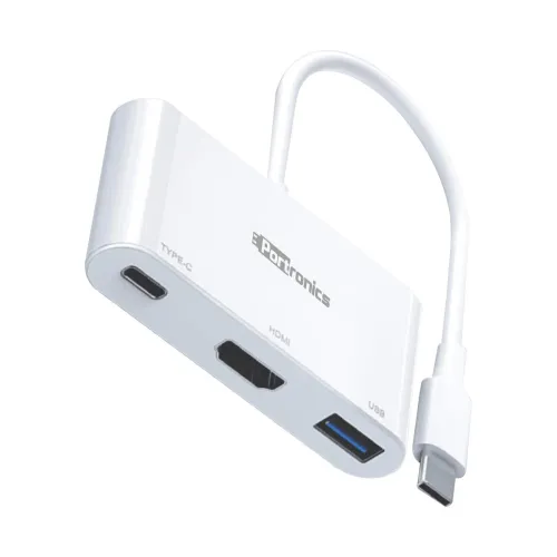 Image of Portronics C-Konnect Type C to HDMI Adapter (3-in-1)