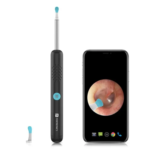 Image of Portronics Cleansify Ear Endoscope Otoscope/Wax Cleaner with 1080p FHD Camera