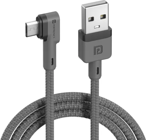 Image of Portronics Micro USB Cable 2 A 1.2m with All Phones 