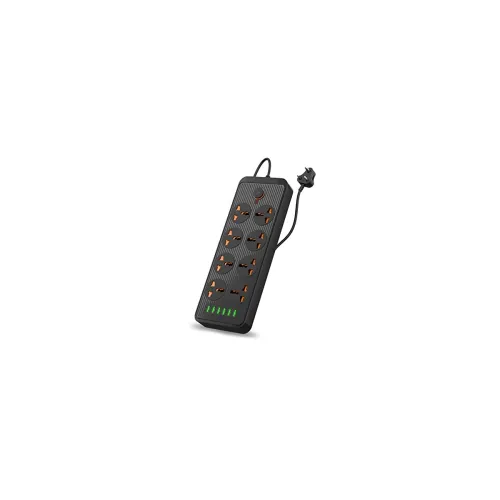 Image of Portronics Power Plate 7 Extension Board, 6 USB + 8 Sockets, 3Mtr Cord