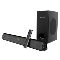 Portronics Pure Sound 106 | 120W Bluetooth Soundbar with Wired Subwoofer for Deep Bass, 2.1 Channel