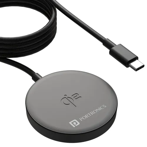 Image of Portronics Quikk 15W Magnetic Wireless Charger