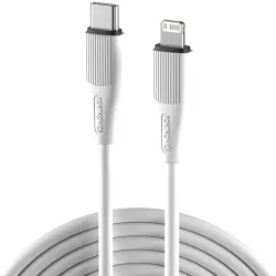 Portronics Silklink 20W Type-C to 8 Pin Fast charging Cable