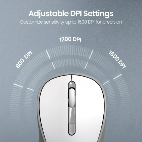 Image of Portronics Toad 34 Wireless Mouse with 2.4 GHz Wireless, Adjustable Sensitivity .