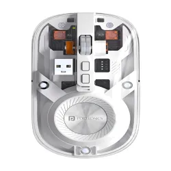 Portronics Toad 8 Transparent Wireless Bluetooth Mouse With Dual Wireless