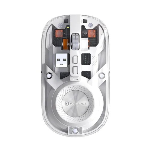 Image of Portronics Toad 8 Transparent Wireless Bluetooth Mouse