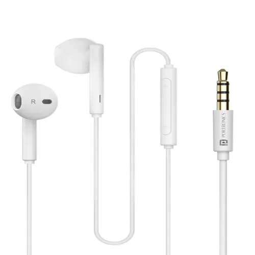 Image of Portronics Wired Earphones With HD Mic Headphones