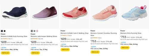 Image of Power Women's Shoes at minimum 70% Discount
