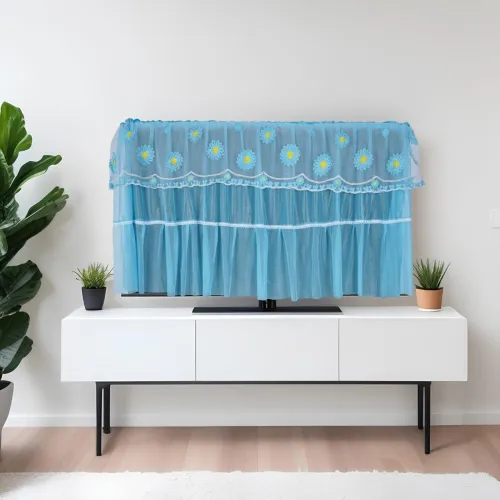 Image of POWERUP BAR Tempered Glass PE Lace LCD TV Cover