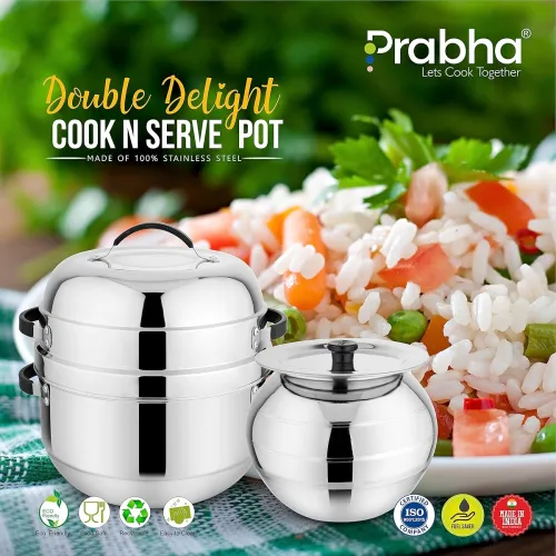 Image of Prabha 6 Plate Idli Makers & Thermal Rice Cooker 1.5 kg
