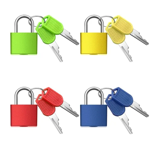 Image of Praha Mini Metal Luggage Locks – Set of 4
