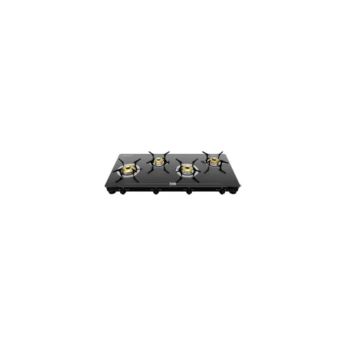 Image of Preethi Luxe Max 4 Burner Glass Gas Stove (Jumbo Burner, 5Y Warranty)