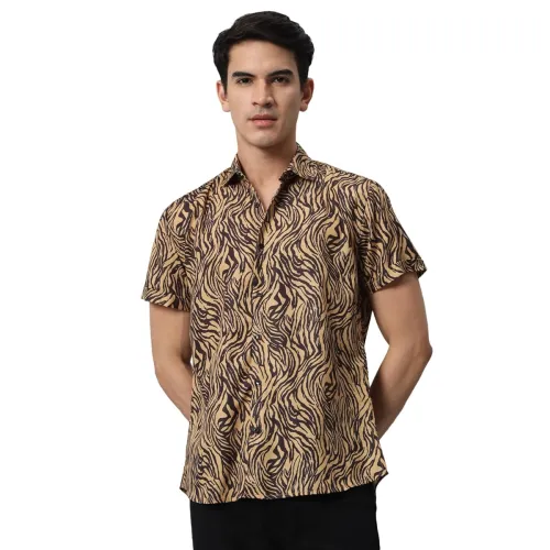 Image of Prerit Men's Striped Regular Fit Shirt