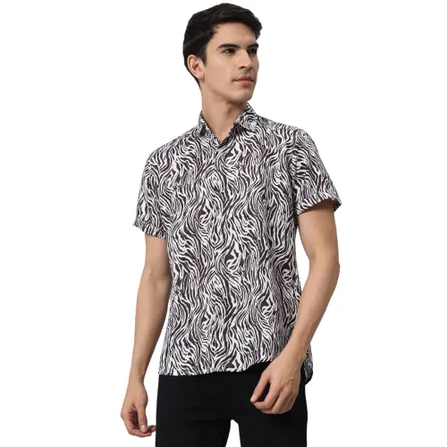Image of Prerit Men's Striped Regular Fit Shirt