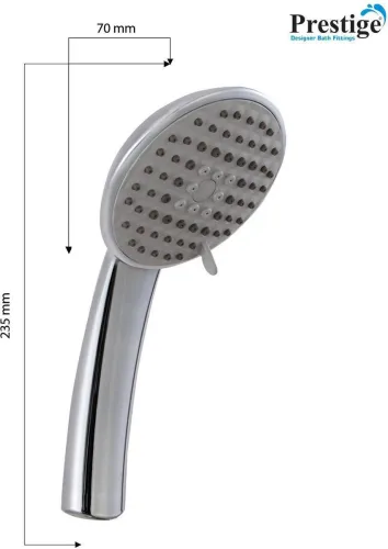 Image of Prestige 5 Gear Hand Shower Handle Only For Bathroom