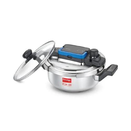 Image of Prestige 3L Svachh FLIP-ON Stainless Steel Pressure Cooker