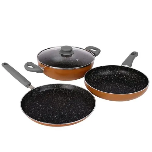 Image of Prestige Omega Deluxe Non-Stick Cookware 3 Pc Set