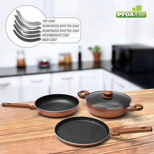 Image of Prestige Omega Festival Pack 3-Piece Cookware Set