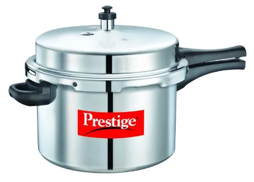 Image of Prestige Popular Aluminium Pressure Cooker, Silver,8.5 litre