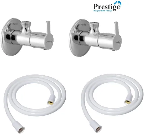 Image of Prestige Premium quality FLORA Angle Valve With 24_INCH_PTMT_PIPE (PACK OF 2)