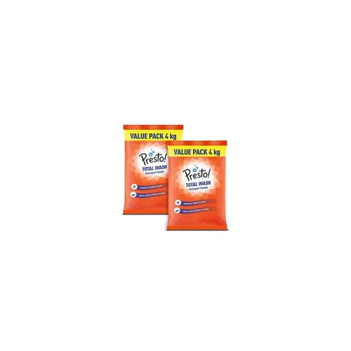 Image of Presto! Total Wash Detergent Powder, 8 kg (4 kg x 2 Packs)