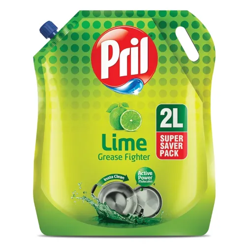 Image of Pril Lime Liquid Dishwash Gel - 2 Litre Pouch