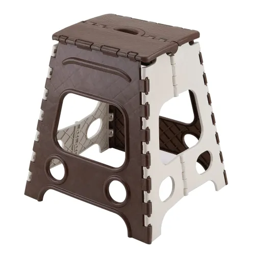 Image of Primelife 18 Inches Plastic Multi-Purpose Folding Step Stool for Adults and Kids