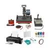 Print Digits| 5 in 1 Combo| Heavy Duty Machine sublimation Printing Machine Full Setup with Printer