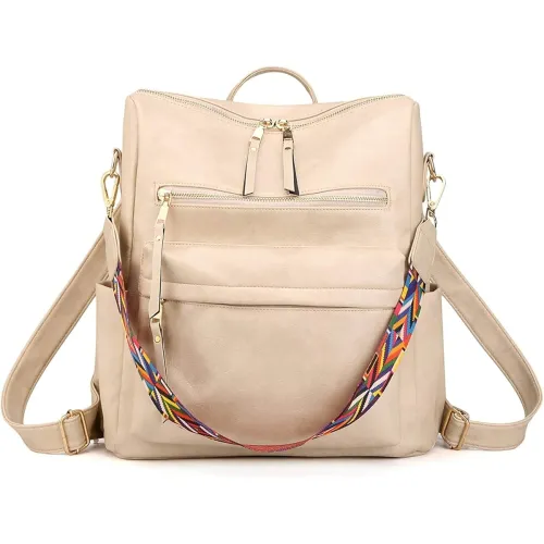 Image of ProArch Medium 24L Backpack Women Leather Convertible Shoulder Bag