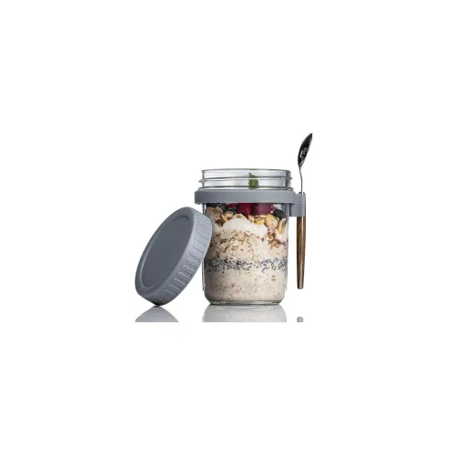 Image of Probiz Glass Overnight Oats Jars 