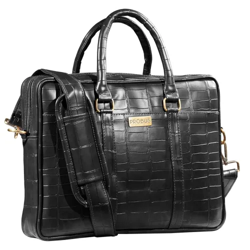 Image of Probus Vegan Leather Laptop Sleeve Bag