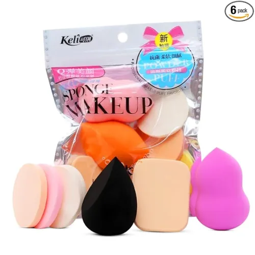 Image of Pack of 6 Professional Beauty Blender Sponge for Face Makeup