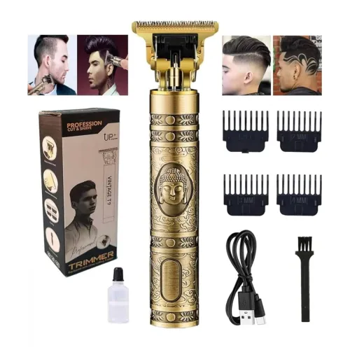 Image of Professional Hair Trimmer T9 Cordless with 4 Guide Combs