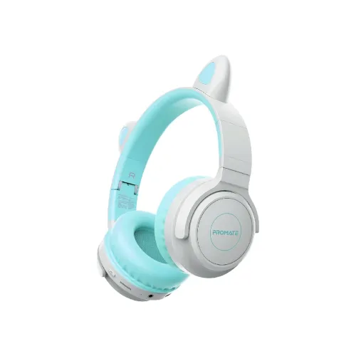 Image of Promate Panda Kids Bluetooth Headphones with Cat Ears