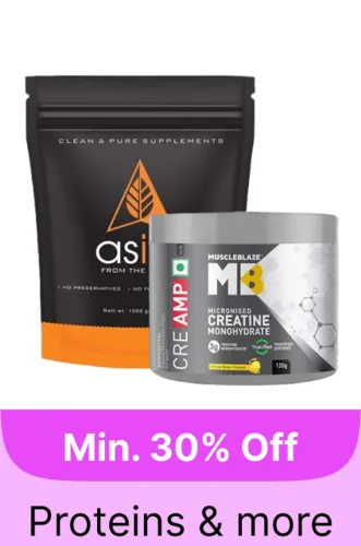 Image of Protein Supplements at minimum 30% Discount on Flipkart GOAT Sale