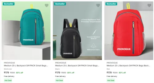 Image of Provogue Brand Backpacks @ Up to 80% Discount | Start ₹179