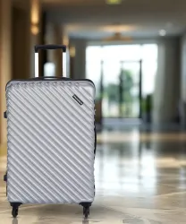 PROVOGUE CHEVRON Large Check-in Suitcase (73 cm) Silver
