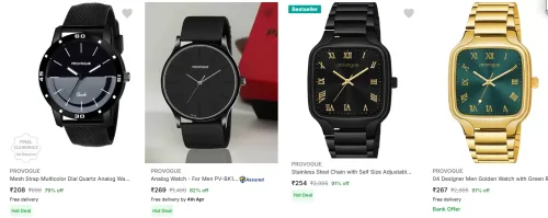 Image of PROVOGUE Dial Men's Analog Watch Starting at ₹208